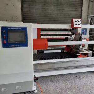 Máy cắt cuộn băng dính  1 trục tự động cnc tốc độ cao
