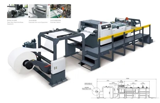 Máy cắt giấy ngang tốc độ cao ZXG1400/1700/1900A
